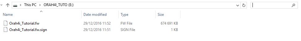 TUTO : METTRE A JOUR SON ORAH 4I (AVEC FIRMWARE)