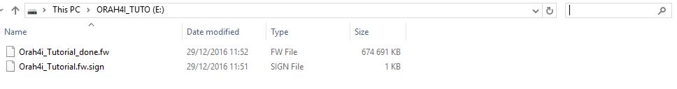 TUTO : METTRE A JOUR SON ORAH 4I (AVEC FIRMWARE)