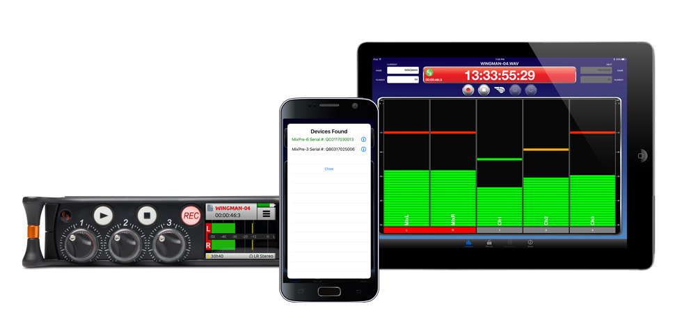 Téléchargez l'application Wingman par Sound Devices