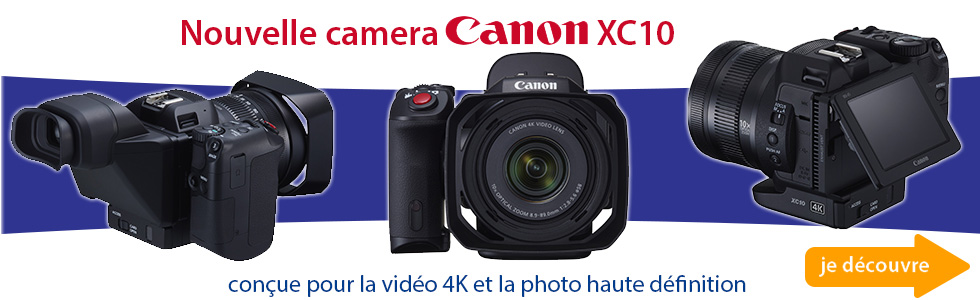 Nouvelle camera 4K compact Canon XC10