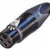 FICHE XLR FEMELLE 3 Points Corps Noir SERIE XX