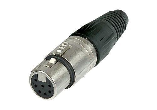 FICHE XLR FEMELLE 7 Points.