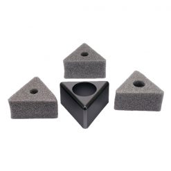 Badge de micros triangulaire noir