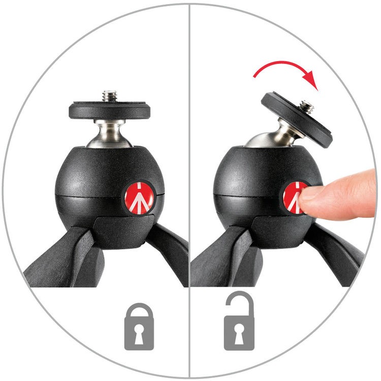 Manfrotto MTPIXI-B - Trépied de Table Manfrotto MTPIXI-B - Trépied de Table