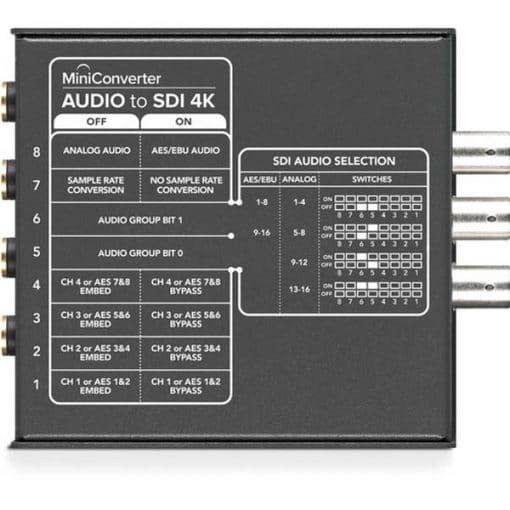 Blackmagic Design Mini Converter Audio to SDI 4K - Convertisseur