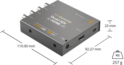 Blackmagic Design Mini Converter Quad SDI to HDMI 4K - Convertisseur