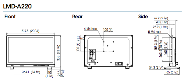 MONITEUR SONY LMD-A220