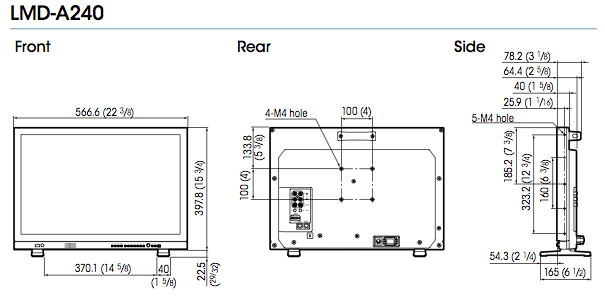 Sony LMD-A240 - Moniteur 24" FullHD