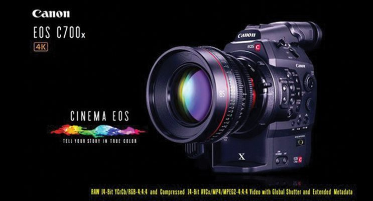 CANON EOS C700 : trois nouvelles caméras EOS Cinéma 4K haut de gamme