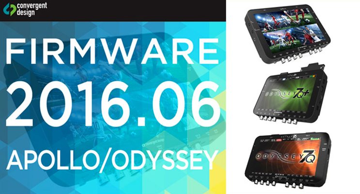 Nouveau Firmware Convergent Design pour Apollo/Odyssey