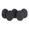 Rycote Mousses Micro Cravate - 4,5mm/Ø 1,5 pour cravate (X 5) Noir