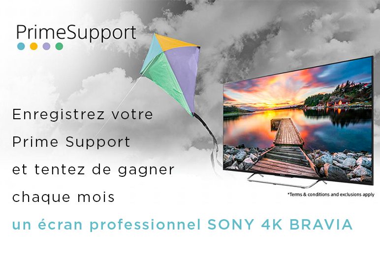 Garantie PrimeSupport Sony : enregistrez votre matériel