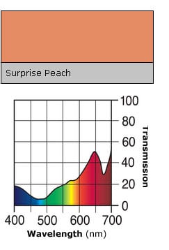 Lee Filters 017 Surprise Peach Straw - Rouleau de Filtre