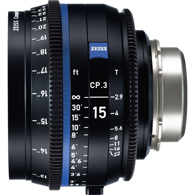 Zeiss CP.3 15mm T2.9 (Micro 4/3, métrique) - Objectif Prime Cinéma