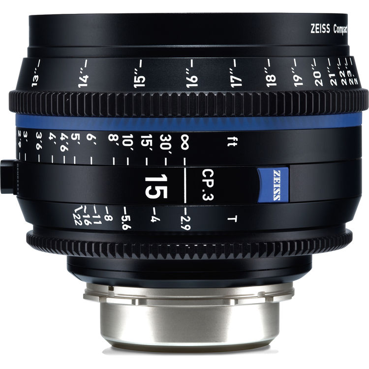 Zeiss CP.3 15mm T2.9 (Canon EF, imperial) - Objectif Prime Cinéma Zeiss CP.3 15mm T2.9 (Canon EF, imperial) - Objectif Prime Cinéma