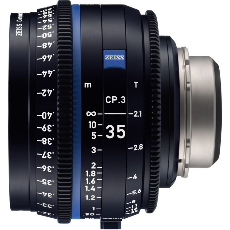 Zeiss CP.3 35mm T2.1 (PL, métrique) - Objectif Prime Cinéma