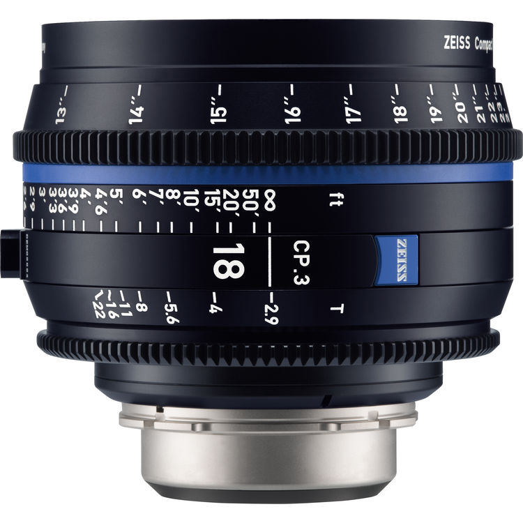 Zeiss CP.3 18mm T2.9 (PL, imperial) - Objectif Prime Cinéma