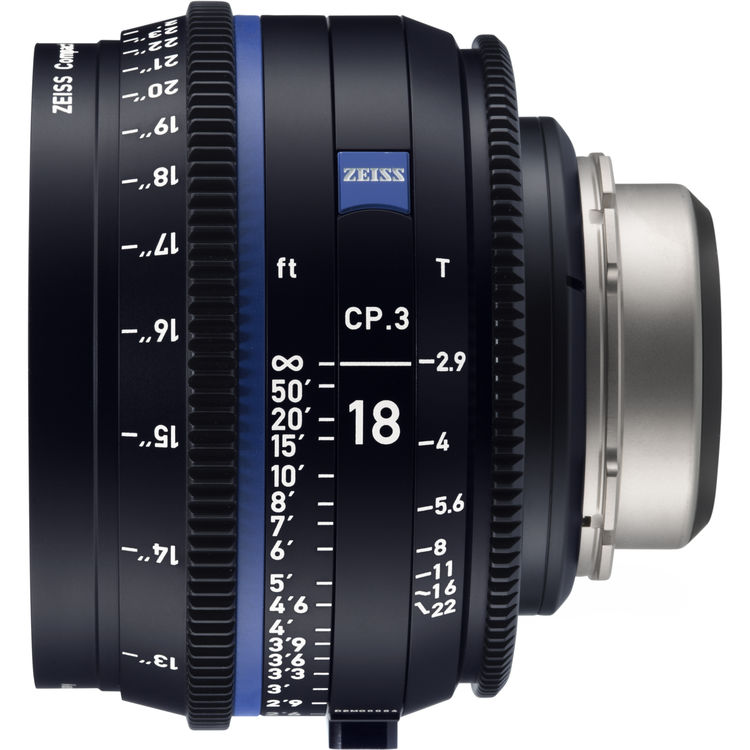 Zeiss CP.3 18mm T2.9 (Micro 4/3, imperial) - Objectif Prime Cinéma Zeiss CP.3 18mm T2.9 (Micro 4/3, imperial) - Objectif Prime Cinéma