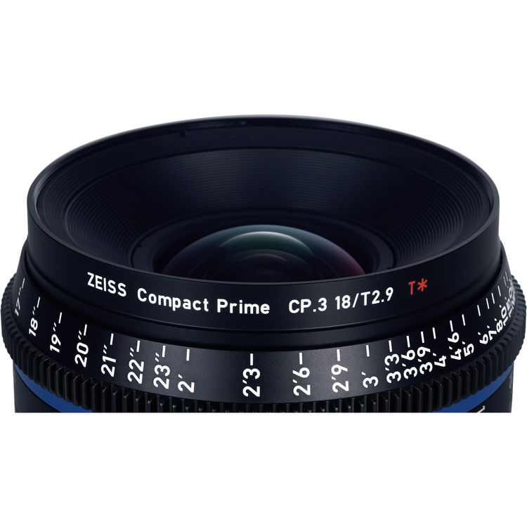 Zeiss CP.3 18mm T2.9 (Micro 4/3, imperial) - Objectif Prime Cinéma Zeiss CP.3 18mm T2.9 (Micro 4/3, imperial) - Objectif Prime Cinéma