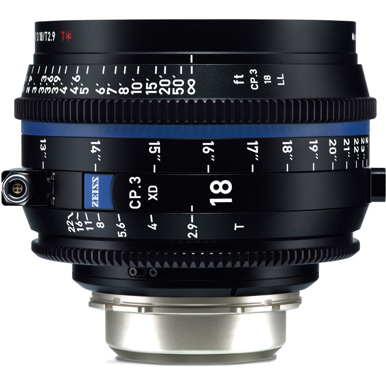 Zeiss CP.3 18mm T2.9 (PL, imperial) XD - Objectif Prime Cinéma