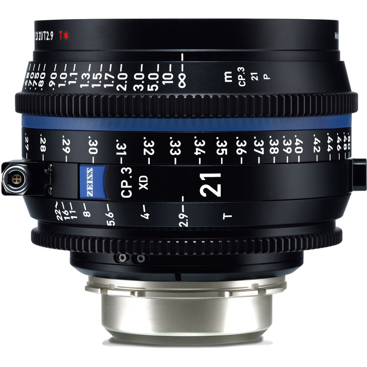 Zeiss CP.3 21mm T2.9 (PL, métrique) XD - Objectif Prime Cinéma