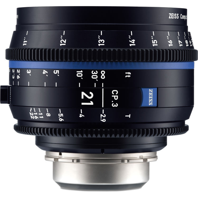Zeiss CP.3 21mm T2.9 (Nikon F, métrique) - Objectif Prime Cinéma