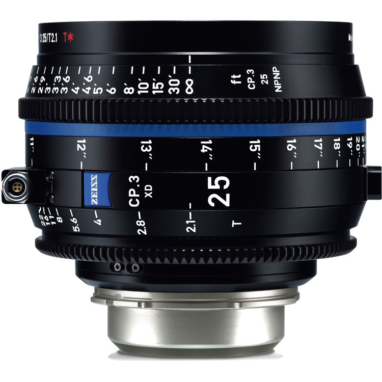 Zeiss CP.3 25mm T2.1 (PL, imperial) XD - Objectif Prime Cinéma