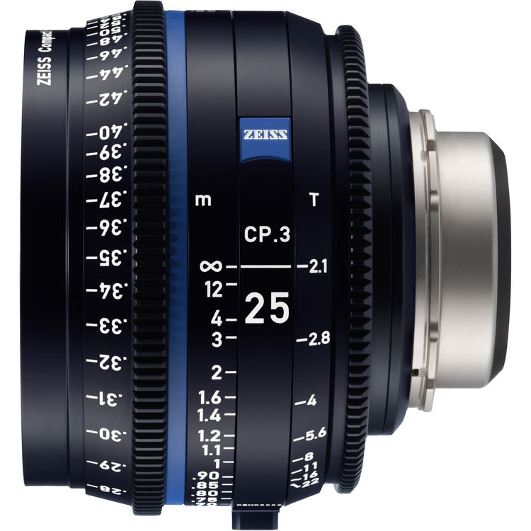 Zeiss CP.3 25mm T2.1 (Sony E, imperial) - Objectif Prime Cinéma Zeiss CP.3 25mm T2.1 (Sony E, imperial) - Objectif Prime Cinéma