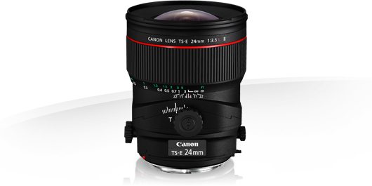 Canon EF TS-E 24mm f/3.5LII + parasoleil - Objectif