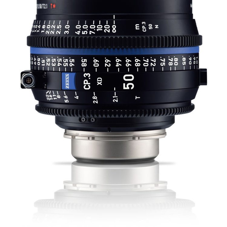 Zeiss CP.3 50mm T2.1 (PL, métrique) XD eXtended Data - Objectif Prime Cinéma Zeiss CP.3 50mm T2.1 (PL, métrique) XD eXtended Data - Objectif Prime Cinéma