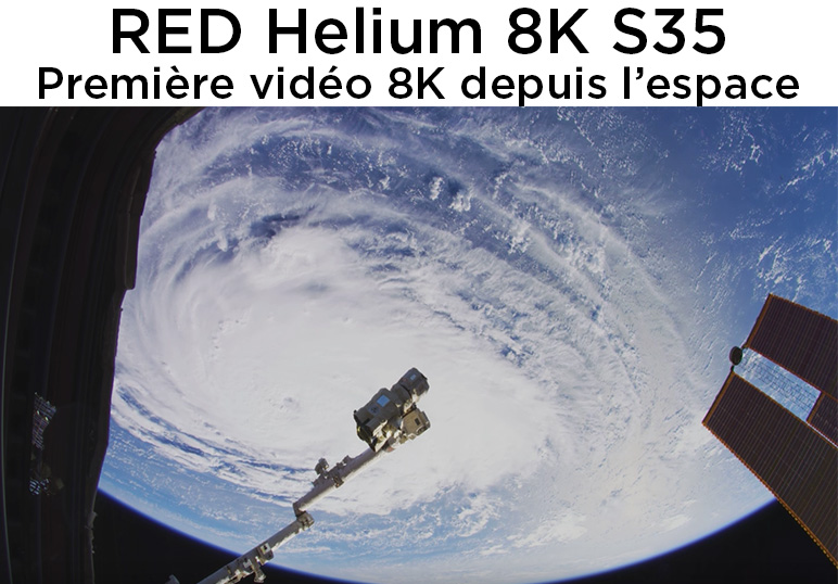 Première vidéo en 8K venue de l’espace, tournée avec une caméra RED