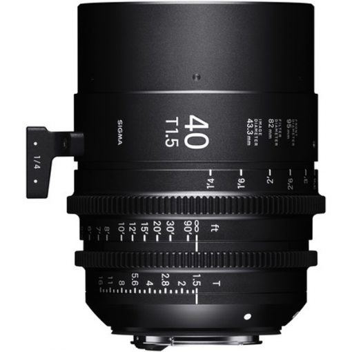 Sigma 40mm T1.5 FF (Sony E) - Objectif Prime Cinéma