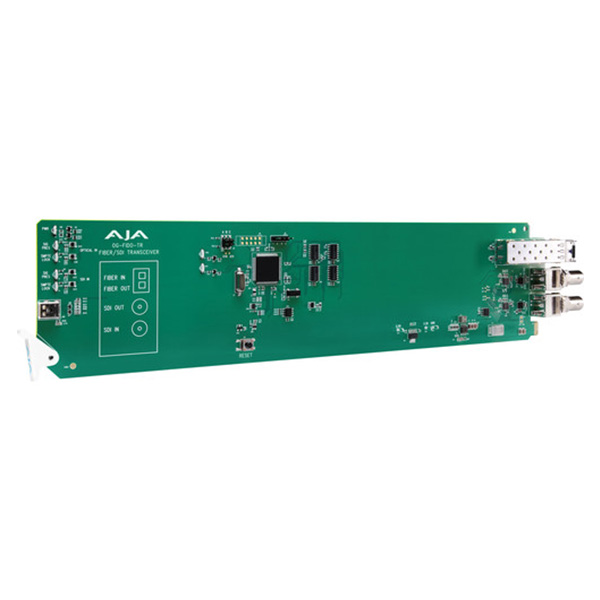 Aja OG-FIDO-TR-MM - Carte Opengear 1 Canal 3G-SDI/LC vers Fibre Multi-Mode Aja OG-FIDO-TR-MM - Carte Opengear 1 Canal 3G-SDI/LC vers Fibre Multi-Mode