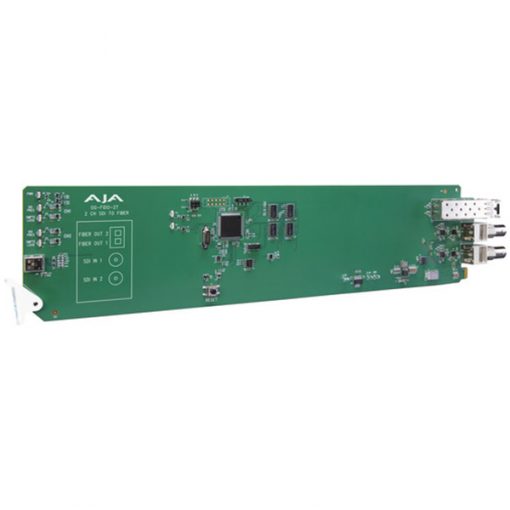 CARTE OPENGEAR 2 CANAUX 3G-SDI VERS FIBRE MULTI-MODE AJA OG-FIDO-2T-MM