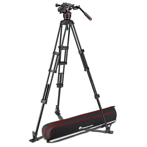 Manfrotto Nitrotech 608 Avec Trepied Twin Legs Aluminium GS
