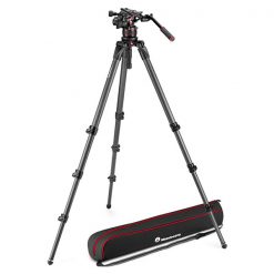 Manfrotto Nitrotech 612 avec Trépied 536 - Kit Rotule Vidéo avec Trépied