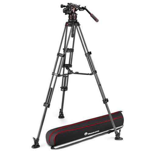 Manfrotto Nitrotech 612 Avec Trepied Twin Legs Carbon MS