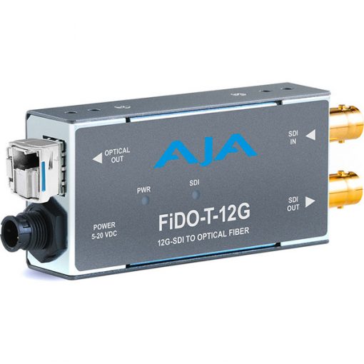 AJA FiDO-T-12G - Convertisseur 1 canal 12G-SDI vers Single Mode LC Fiber