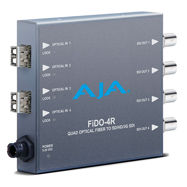 AJA FiDO-4R-MM - Convertisseur 4 canaux Multi-Mode LC Fiber vers 3G-SDI AJA FiDO-4R-MM - Convertisseur 4 canaux Multi-Mode LC Fiber vers 3G-SDI