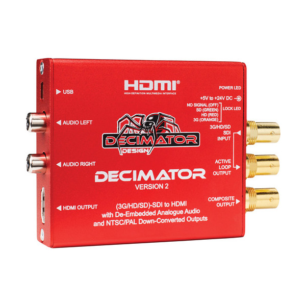 DECIMATOR2 - convertisseur 3G/HD/SD-SDI vers HDMI DECIMATOR2 - convertisseur 3G/HD/SD-SDI vers HDMI