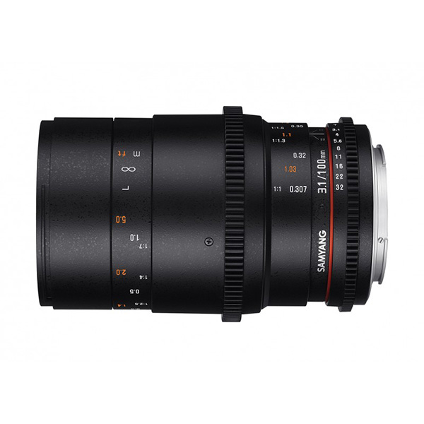 Samyang 100mm T3.1 VDSLR (Canon EF) - Objectif Cinéma Samyang 100mm T3.1 VDSLR (Canon EF) - Objectif Cinéma