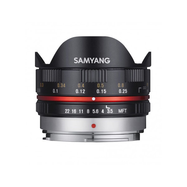 Samyang 7,5mm F3,5 UMC Fisheye (Micro 4/3) Noir - Objectif Samyang 7,5mm F3,5 UMC Fisheye (Micro 4/3) Noir - Objectif