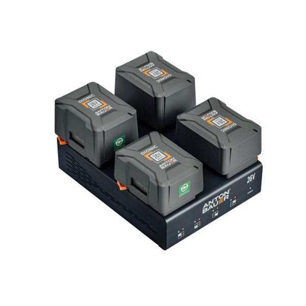 Anton Bauer Dionic 26V LP4 Quad (Gold Mount) - Chargeur Anton Bauer Dionic 26V LP4 Quad (Gold Mount) - Chargeur