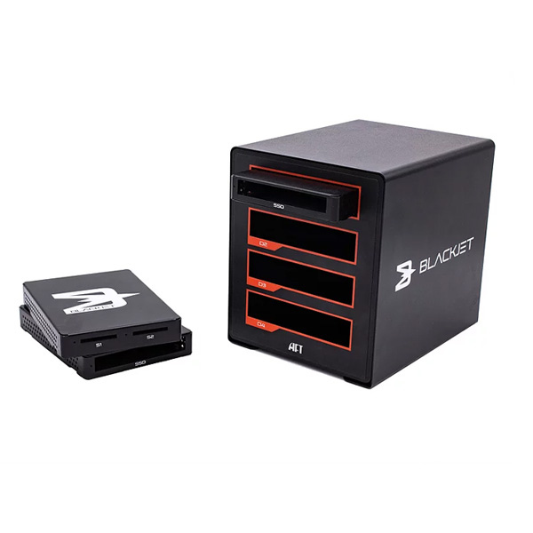 Atech Flash Technology Blackjet TX-4DS - dock cinéma 4 slots Atech Flash Technology Blackjet TX-4DS - dock cinéma 4 slots