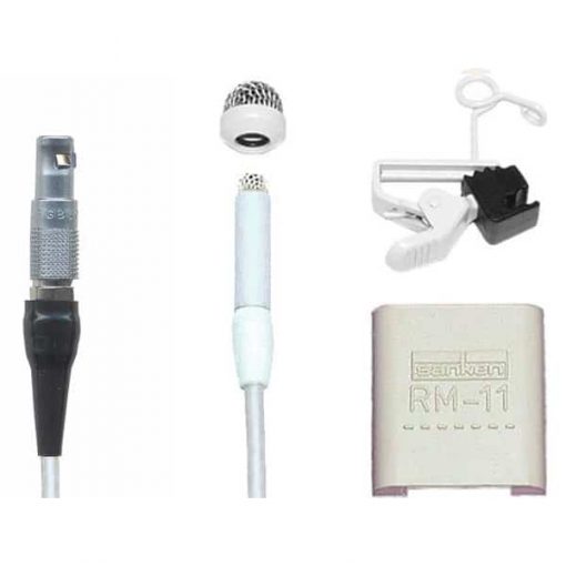 Sanken COS-11DLS3B – Micro cravate (blanc, LEMO-3)