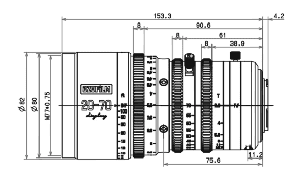 Vue Optique Dzofilm 20 70mm