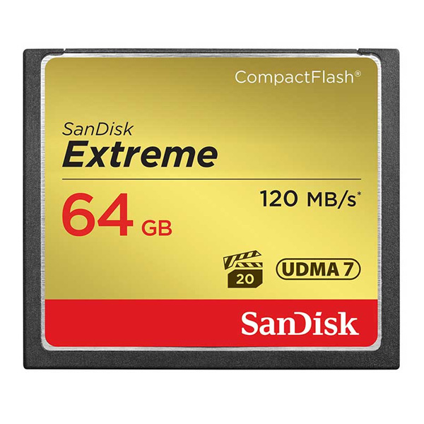 SanDisk CF Extreme 64Go - carte CompactFlash SanDisk CF Extreme 64Go - carte CompactFlash