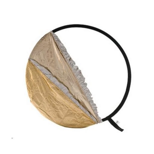 Manfrotto 3896 (95cm, Doré/Blanc Sunfire/Argent) - Réflecteur Diffuseur 5 en 1