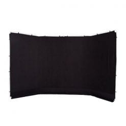 Manfrotto 7625 (noir, 4m) - Toile pour fond panoramique (Toile seule)
