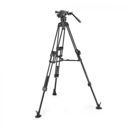 Manfrotto 608 + Fast Twin 645 (aluminium) – Kit Rotule Vidéo et Trépied